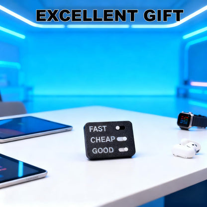 3PCS Funny Stress Relief Gift for Office Desk - The Business Dilemma Slider, 3D Printed Office Decision Maker Toy for Entrepreneurs, Managers and Teams