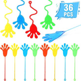 36 Pcs Sticky Hands Toys,Stretchy Slap Hands Sticky Sensory Toys for Birthday Party Favors - Cykapu