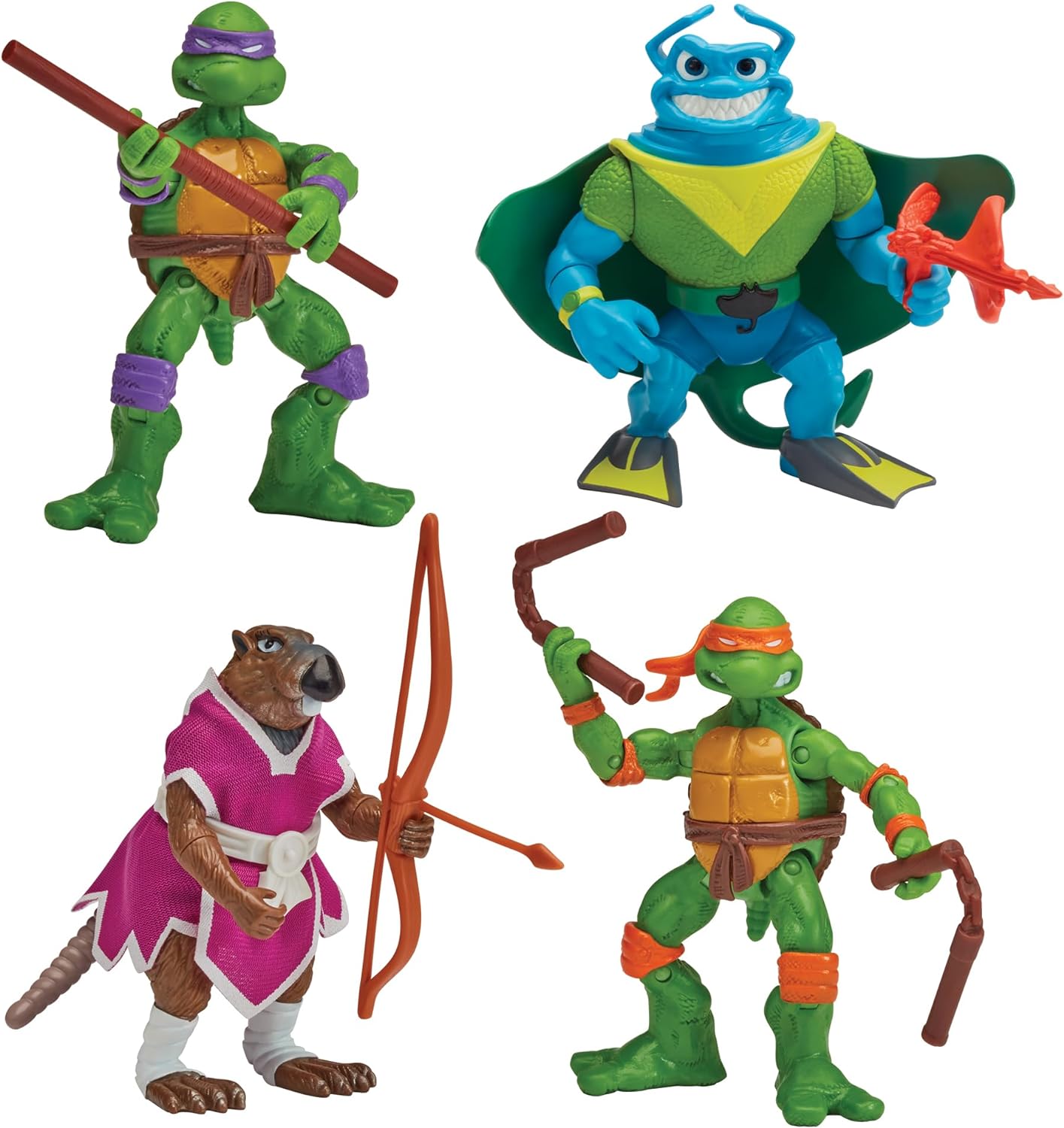 Playmates Toys Teenage Mutant Ninja Turtles: Classic Adventure Heroes Collection Series 2 Amazon Exclusive