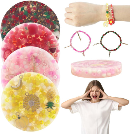 Skin Picking Fidget Toys, Picking Pad, Sensory Toys for Picking Fidget, Reusable Beads, SensoryToy for Children and Adult, Easter Party Favors for Kids(8.5CM/3.35IN)