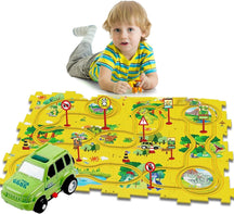 Puzzles for Kids Ages 3-5, Number Blocks Set, Magic Tracks, Toddler Puzzle Car Tracks - Cykapu