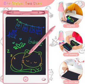 LCD Writing Tablet for Kids 8.8 Inch, Toddler Magnetic Doodle Board Travel Essentials