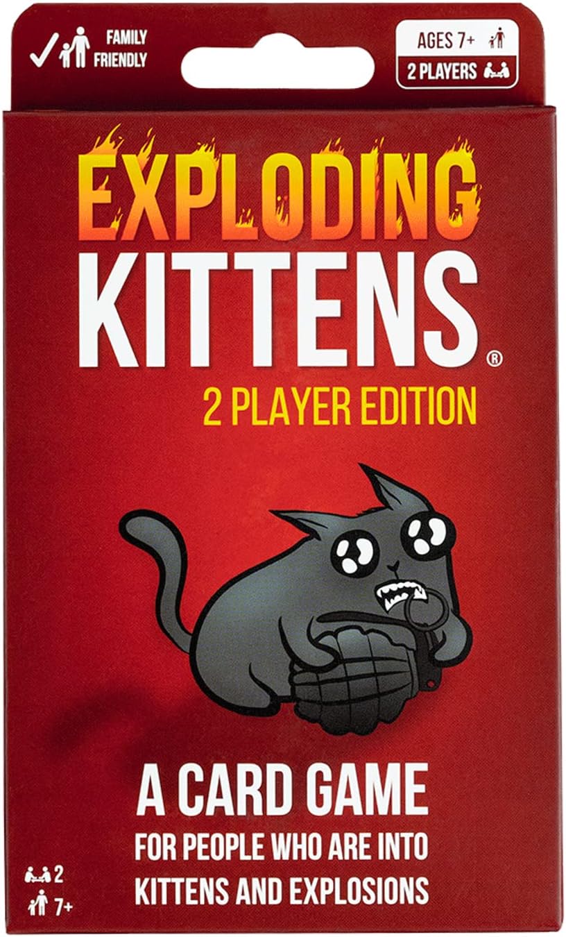 Exploding Kittens Card Game - Original Edition, Fun Family Games for Adults Teens & Kids Cykapu