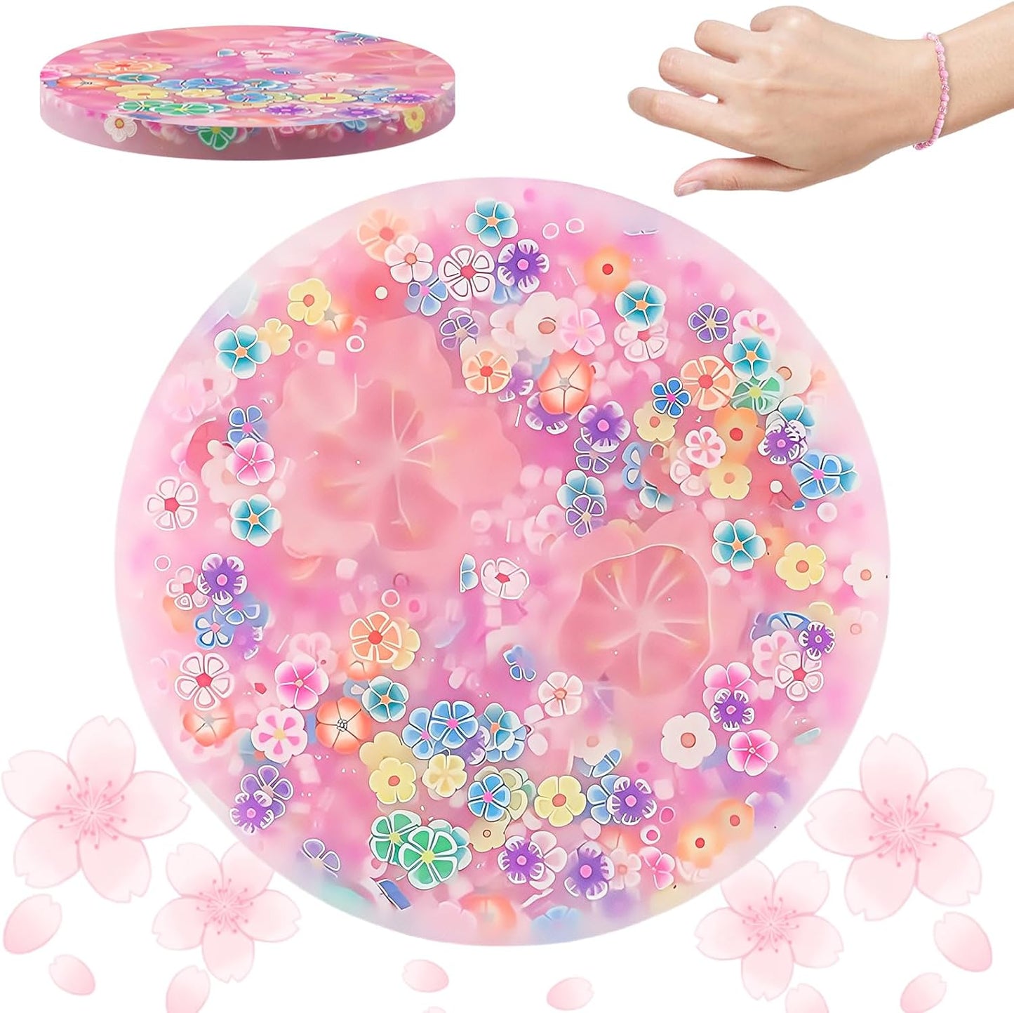 Skin Picking Fidget Toys, Picking Pad, Sensory Toys for Picking Fidget, Reusable Beads, SensoryToy for Children and Adult, Easter Party Favors for Kids(8.5CM/3.35IN)