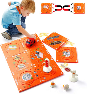 Educational Stem Toys Road Builder Puzzle Racer Kids Car Track Set - Cykapu