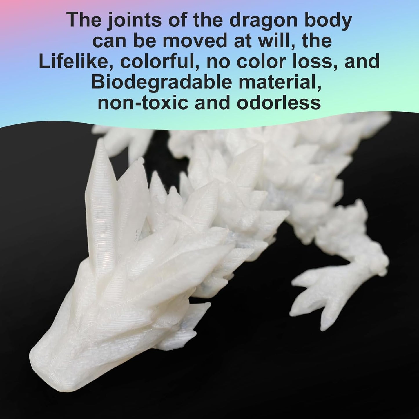 Flying Dragons Eggs, 3D Printed Dragon Egg with Articulated Wings Dragon Inside and with Glow in The Dark, Home Desktop Decor, Creative Ornaments, Easter Birthday Gifts for Kids