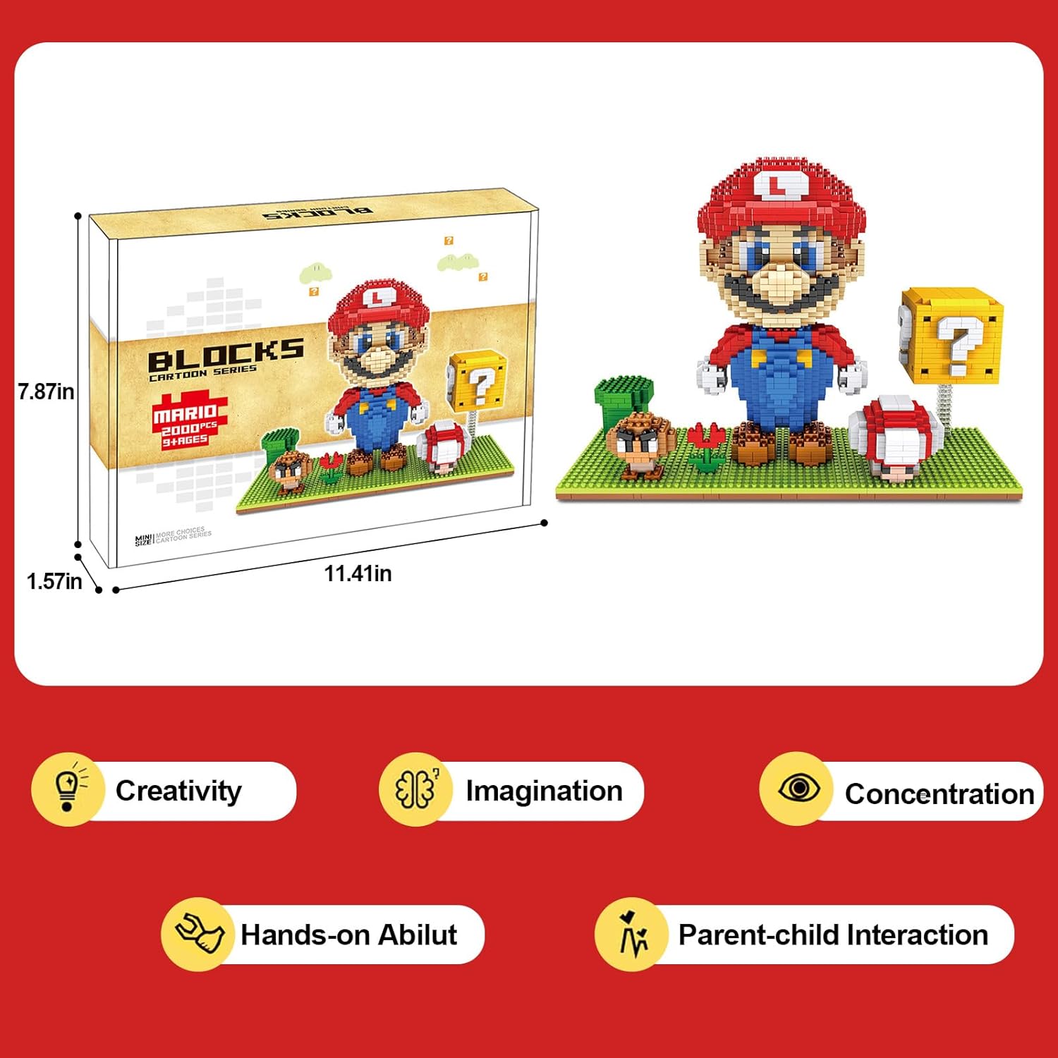 Anime Figure Building Blocks for Children 2000 Pieces Classic 3D Puzzles DIY Building Blocks Set - Cykapu
