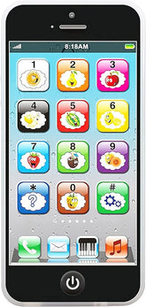 Toy Learning Play Cell Phone with 8 Functions and Dazzling Lights - Cykapu
