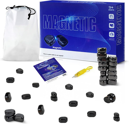 Magnetic Chess Game, Multiplayer Battle Magnet Board Games, 2025 Family Games for Adults, Valentines Day Gifts, Tabletop Magnetic Strategy Game, Portable Magnetic Chess Set with Storage Bag