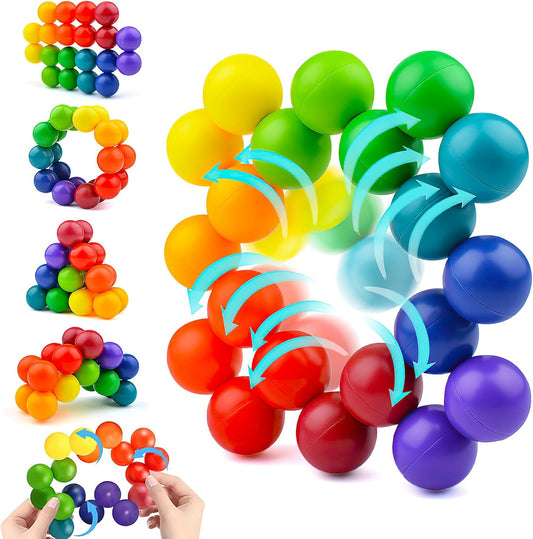 Fidget Toys for Adults Kids, Educational Ball for 3-12 Year Boys and Girls Toddler Travel Toys