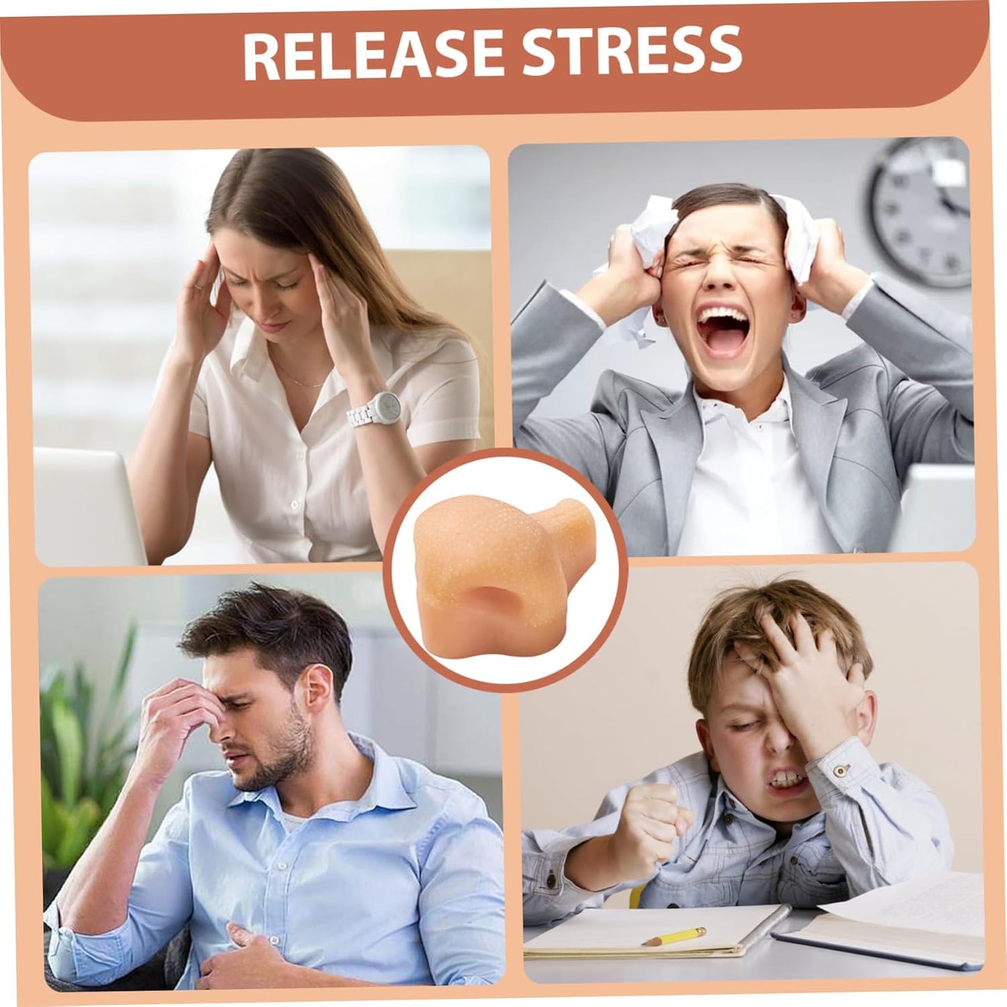 Pimple Popper Toy Stress Relief Silicone Zit Popping Toy with Tweezers for Adults & Kids