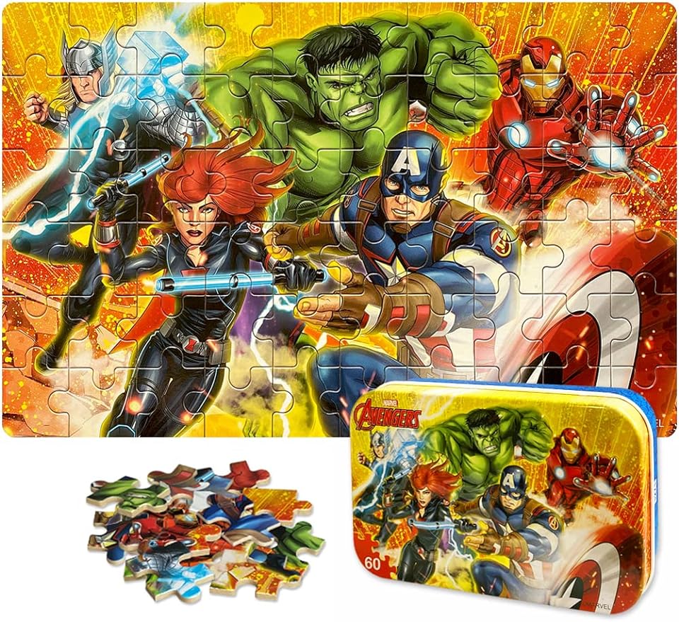 Disney Avengers Jigsaw Puzzles, 60 Piece Superhero Puzzles