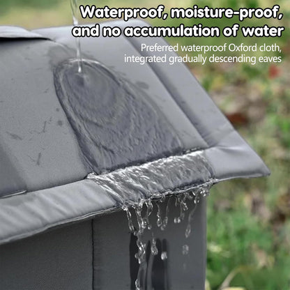 Outdoor Cat House, 2025 New Weatherproof Outside Cat House, Can Accommodate 11lb, Small Easy Assembly, Warm Shelter for Outdoor Cats