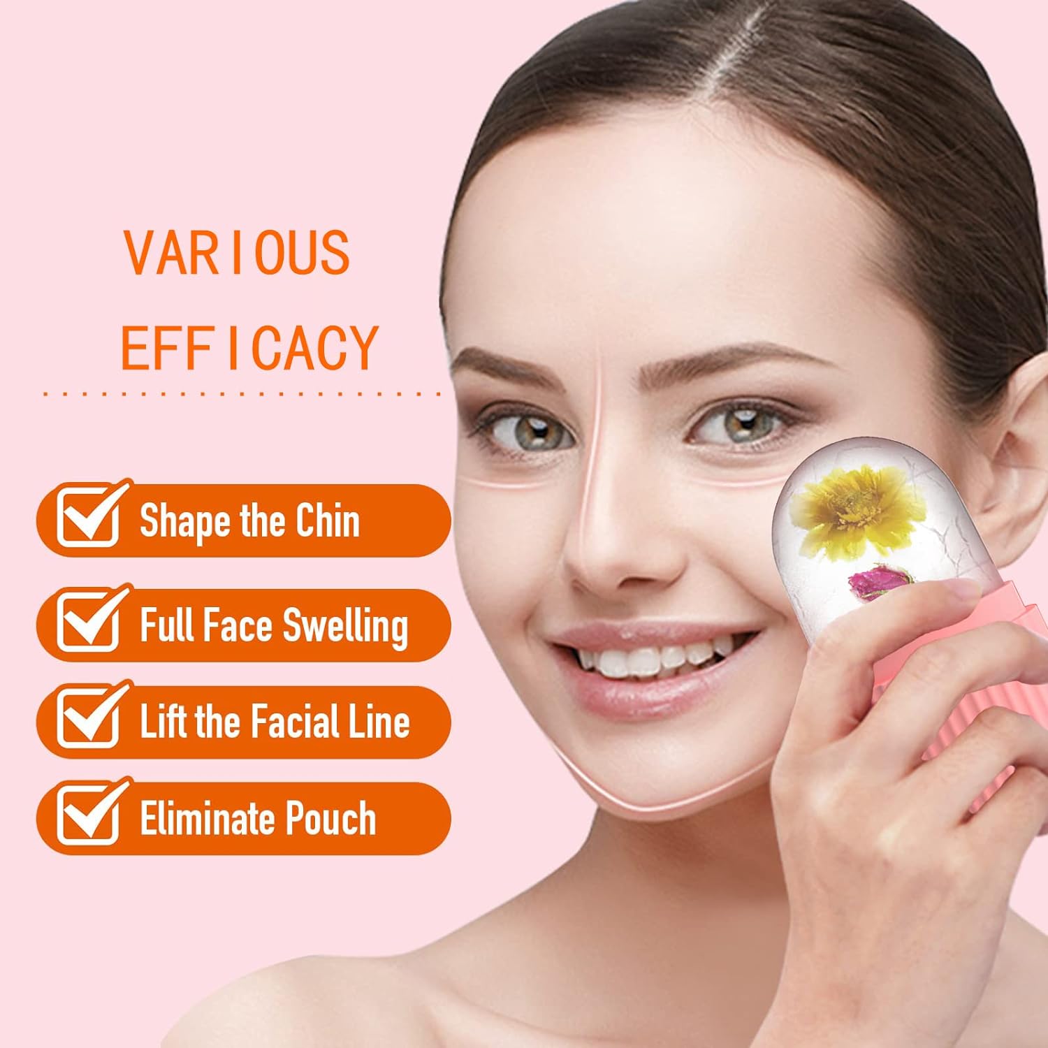 Ice Cube Roller Massager for Face, Eyes and Neck Naturally Conditioning and Skin Care,De-Puff Eye Bags Cykapu