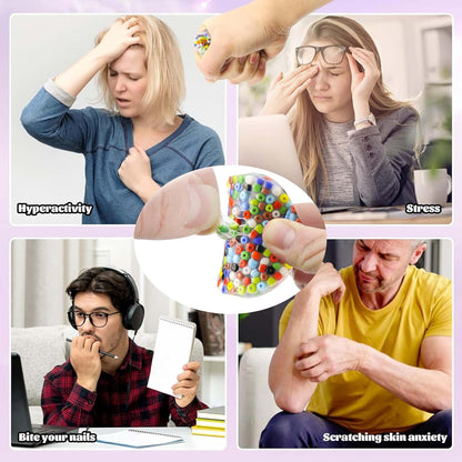 3Pcs Skin Picking Fidget Toys, Picking Pad, Sensory Toys for Skin Picking, Portable Fidget Toy for Children and Adult, Christmas, Party Favors, Prizes for Kids, (6CM/2.93IN)