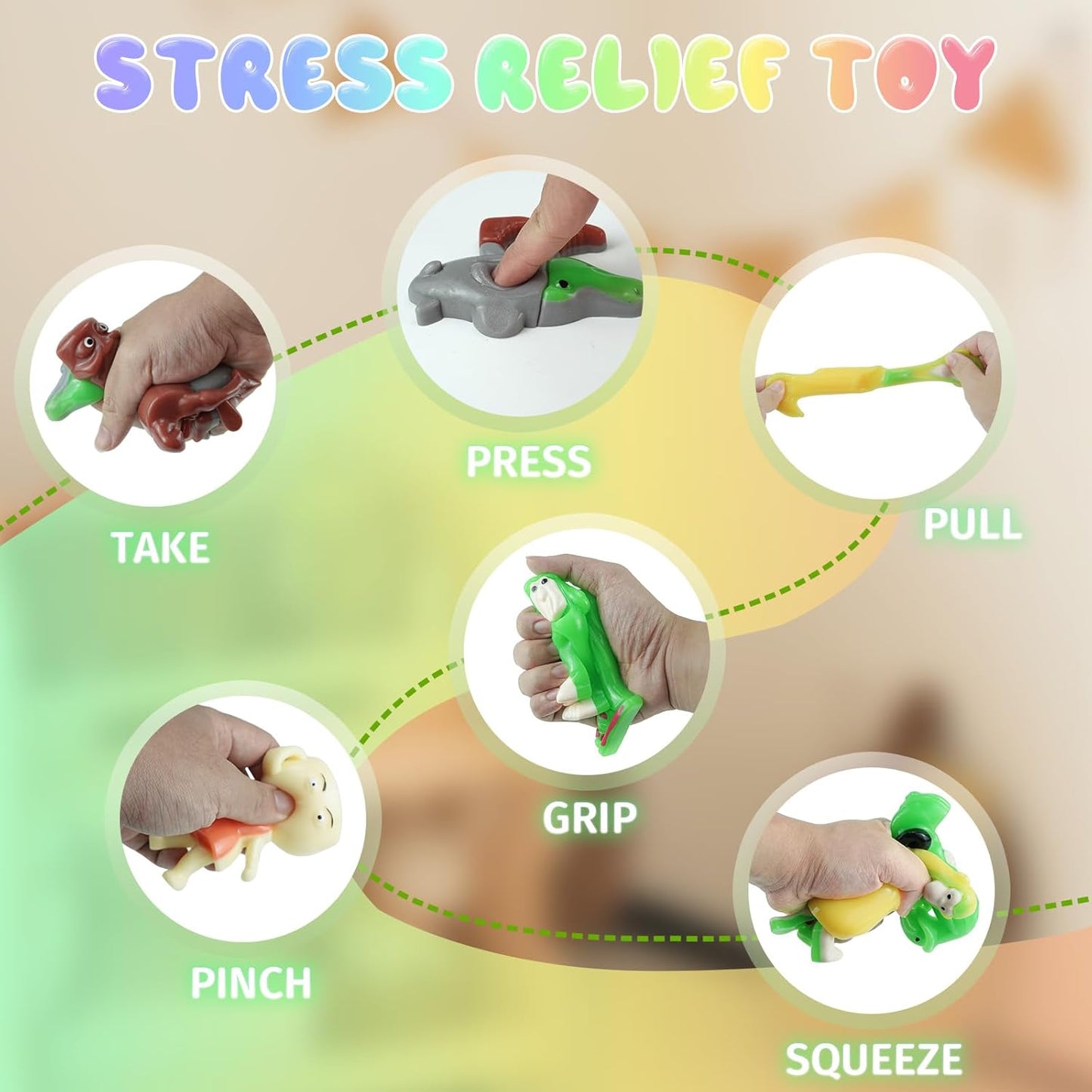 8PCS Italian Brainrot Toys Squishy Fidget Toys, Tralalero Tralala Funny Animals Squeeze Squishies for Adults, Squeeze Toys for Autism