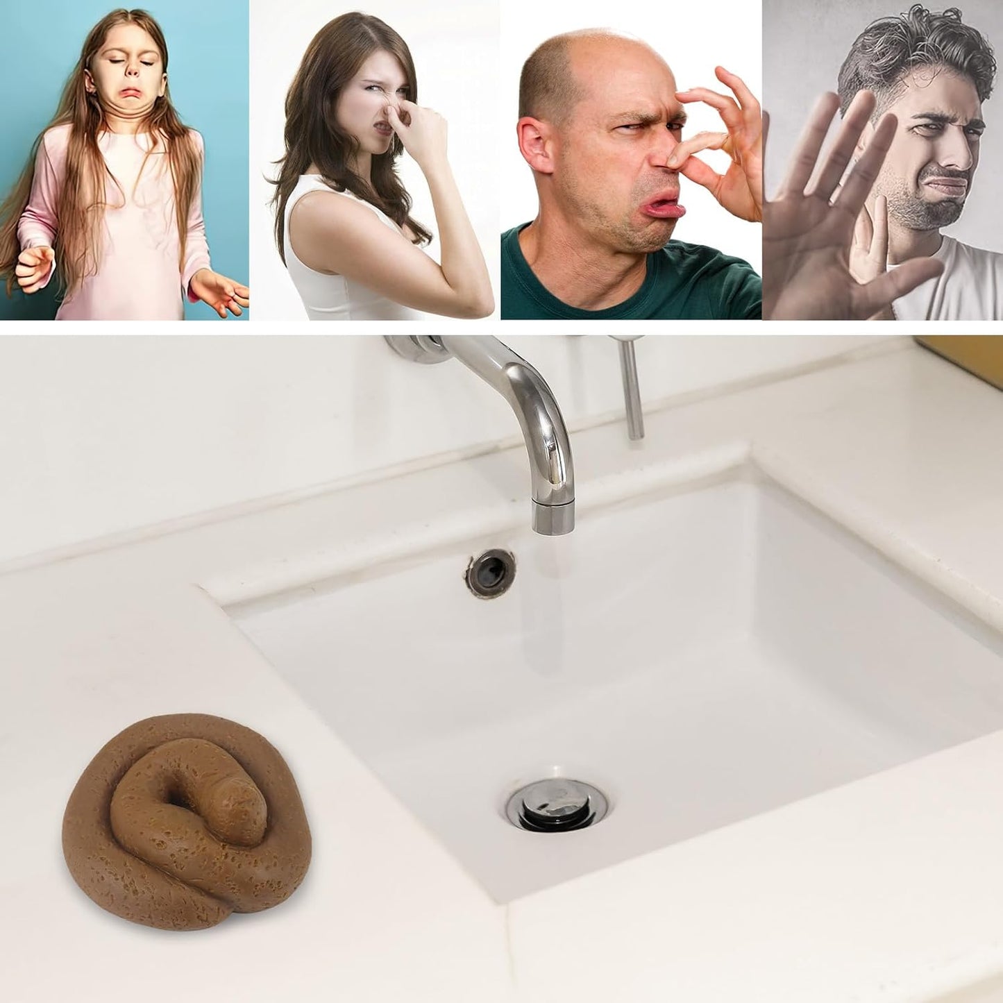 Fake Poop Pranks for Adults Kids, Fake Poo Toys Prank Kit Gross Party Pooper, Prank Stuff Gag Gifts