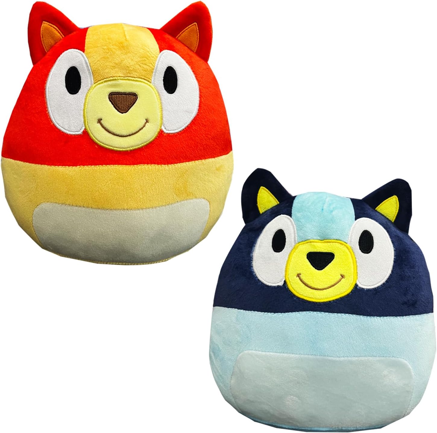 Bluey & Bingo Plush Throw Pillows, 2PCS Bluey Christmas, Bingo Plush Toys - Cykapu