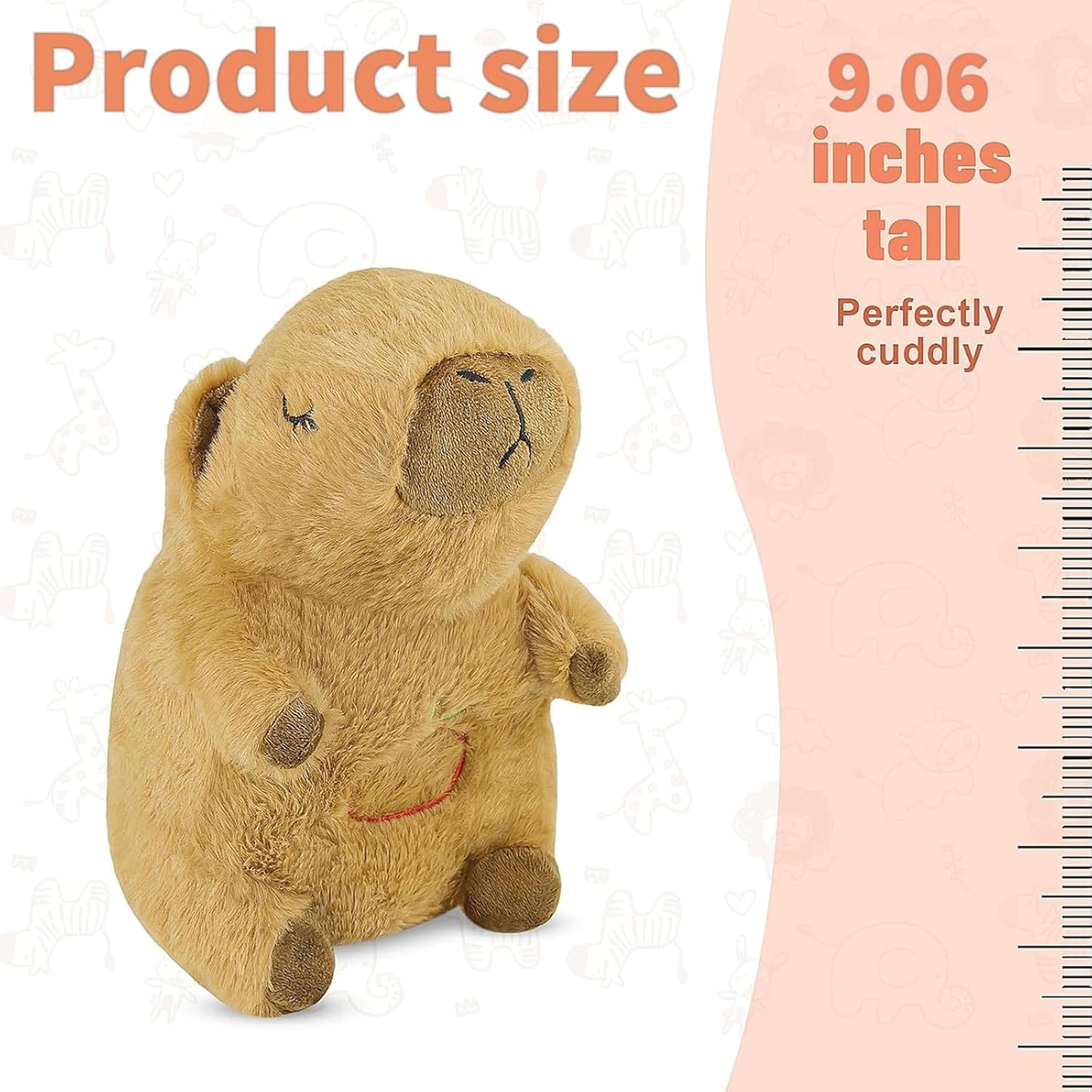 Breathing Stuffed Animal, Kapibala Breathing Plush, Four Gear Adjustment, Volume Control