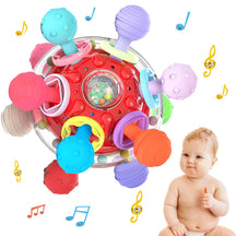 Baby Sensory Teething Toys - Updated Infant Teethers Montessori Toys - Cykapu