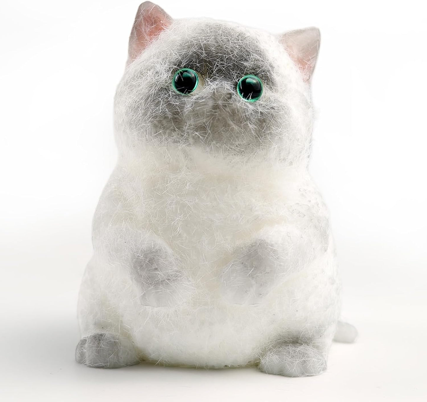 Squishies Fluffy Cat Fidget Toys Adults, Cute Handmade Cat Squeeze Sensory Toys for Kids with Autism