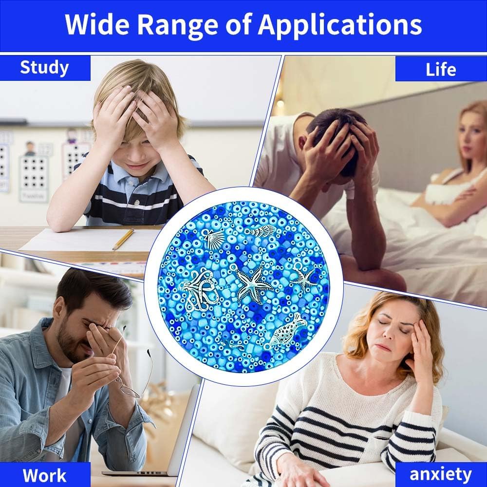 Skin Picking Fidget Toys, Picking Pad, Sensory Toys for Picking Fidget, Reusable Beads, SensoryToy for Children and Adult, Easter Party Favors for Kids(8.5CM/3.35IN)