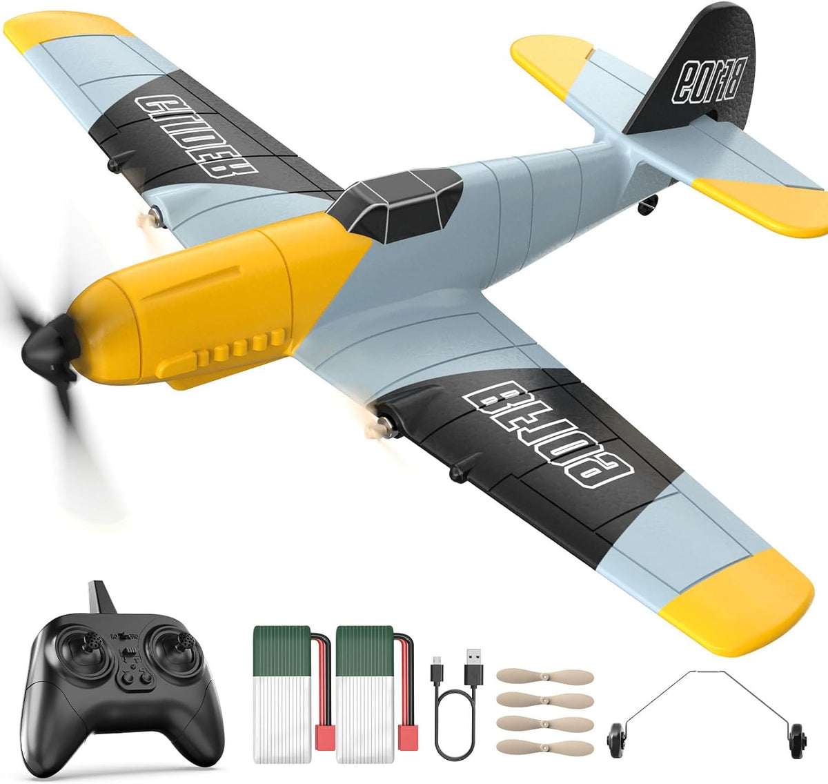 RC Plane 3 Channel BF-109 Remote Control Airplane Fighter Toys Cykapu