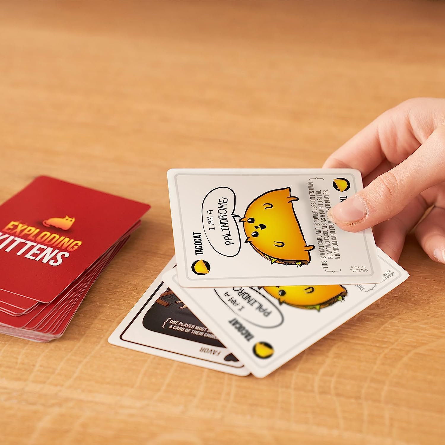 Exploding Kittens Card Game - Original Edition, Fun Family Games for Adults Teens & Kids Cykapu