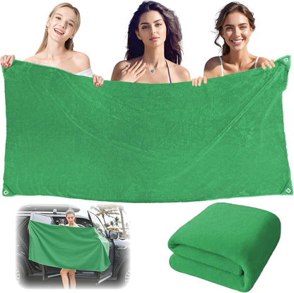 Outdoor Magnetic Beach Towel, 27x66 Inches Bath Towel, Quick Dry Beach Towels for Swimming Camping Beach