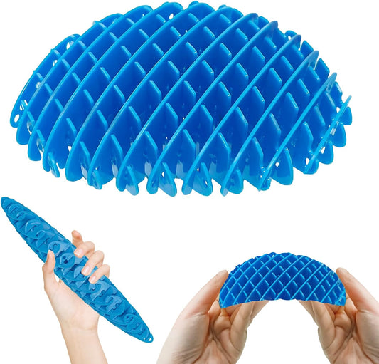 Fidget Worm Toy, Blue Worm Big Fidget Toys Adults and Teens, Funny Stretchy Sensory Stress Toys, Fidget Sensory Squeeze Toys, Relieves Stress and Anxiety Finger Toys for Teens with Autism ADHD