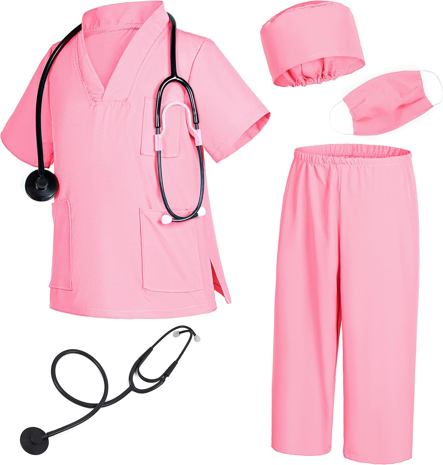 Doctor costume for kids Scrubs pants with accessories set toddler children cosplay 3-11 Years