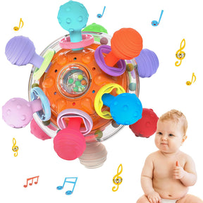 Baby Sensory Teething Toys - Updated Infant Teethers Montessori Toys - Cykapu