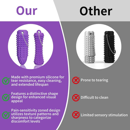 2 Pcs Pain Stim Fidget, Silicone Stim Fidget Toy for Adults, Pain Stim Sensory Toys