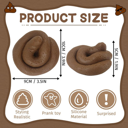 Fake Poop Pranks for Adults Kids, Fake Poo Toys Prank Kit Gross Party Pooper, Prank Stuff Gag Gifts
