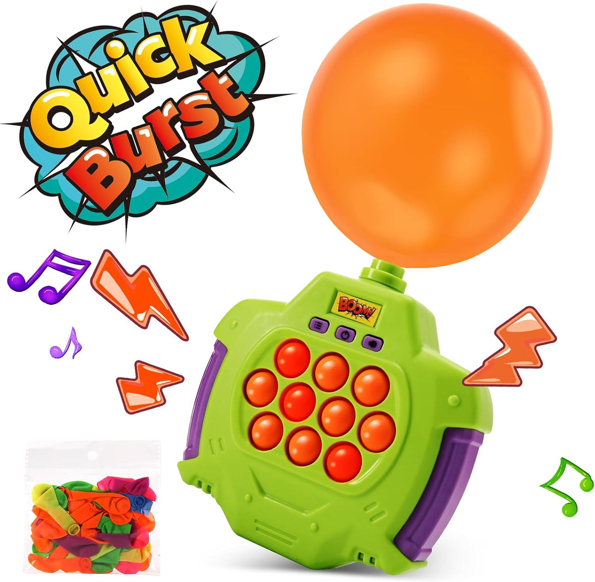 Quick Push Pop Game It Fidget Toys Pro with Balloon Cykapu