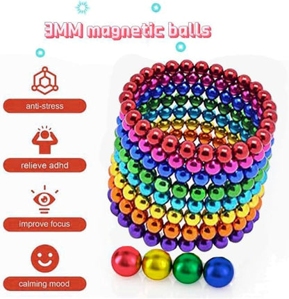 1000PC Upgraded Fidget Building Balls Desk Toys for Stress Relief, Fidget Toys Office Putty Toys Slime for Adults, Ideal Gift 18+