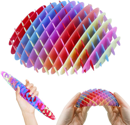 Fidget Worm Toy, Blue Worm Big Fidget Toys Adults and Teens, Funny Stretchy Sensory Stress Toys, Fidget Sensory Squeeze Toys, Relieves Stress and Anxiety Finger Toys for Teens with Autism ADHD