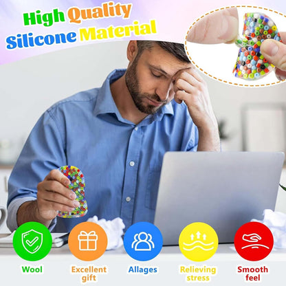 3Pcs Skin Picking Fidget Toys, Picking Pad, Sensory Toys for Skin Picking, Portable Fidget Toy for Children and Adult, Christmas, Party Favors, Prizes for Kids, (6CM/2.93IN)