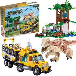 Dinosaurs Building Set, Dinosaur Park World, Birthday Gifts for Kids, 546 Pieces - Cykapu