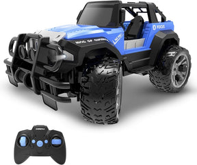 DE42 Remote Control Racing Cars,1:18 Scale 80 Min Play 2.4Ghz LED Light Auto Mode Off Road RC Trucks