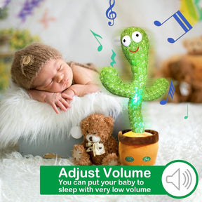 Dancing Cactus Toy,Talking Repeat Singing Sunny Cactus Toy 120 Pcs Songs 15S Record