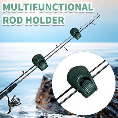 2pcs Multifunctional Rod Holder,Portable Takedown Beach Fishing Rod Holder,Fishing Pole Holders for Ground,Fixed Clamp Fishing Accessories for Various Rod Sizes