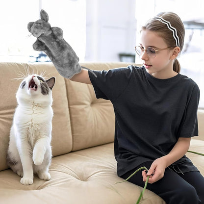 Cat Wrestling Toy Puppet, Interactive Glove Cat Toys for Fun Play, Safe & Soft Cat Wrestling Glove Hand Puppets