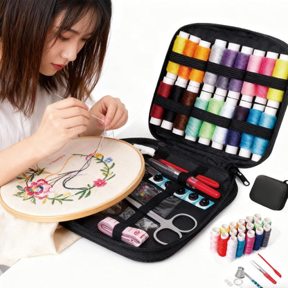 2026 New DIY Embroidery Stitch Collection, Includes Illustrated Guide to 106 Universal Embroidery Stitches with Free Tutorials and 86-Piece Sewing Tool Kit
