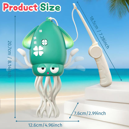 Dancing Octopus Toy, 2 Switches Electric Crawling Octopus Toys with Music & LED Lights, Pet-Tnteractive-Toys Smart Obstacle Avoidance, Magic Dancing Squid for Everyone Birthday Gifts