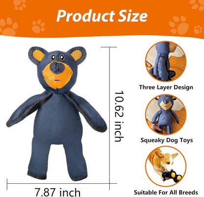 Bear Dog Toy, 2025 New Robust Squeaky Bear Dog Toys, Indestructible Cat Dog Toys for Small Dogs, Interactive Toys to Keep Them Busy