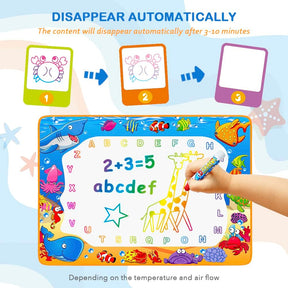 Water Doodle Mat - Kids Painting Writing Color Doodle Drawing Mat Toy