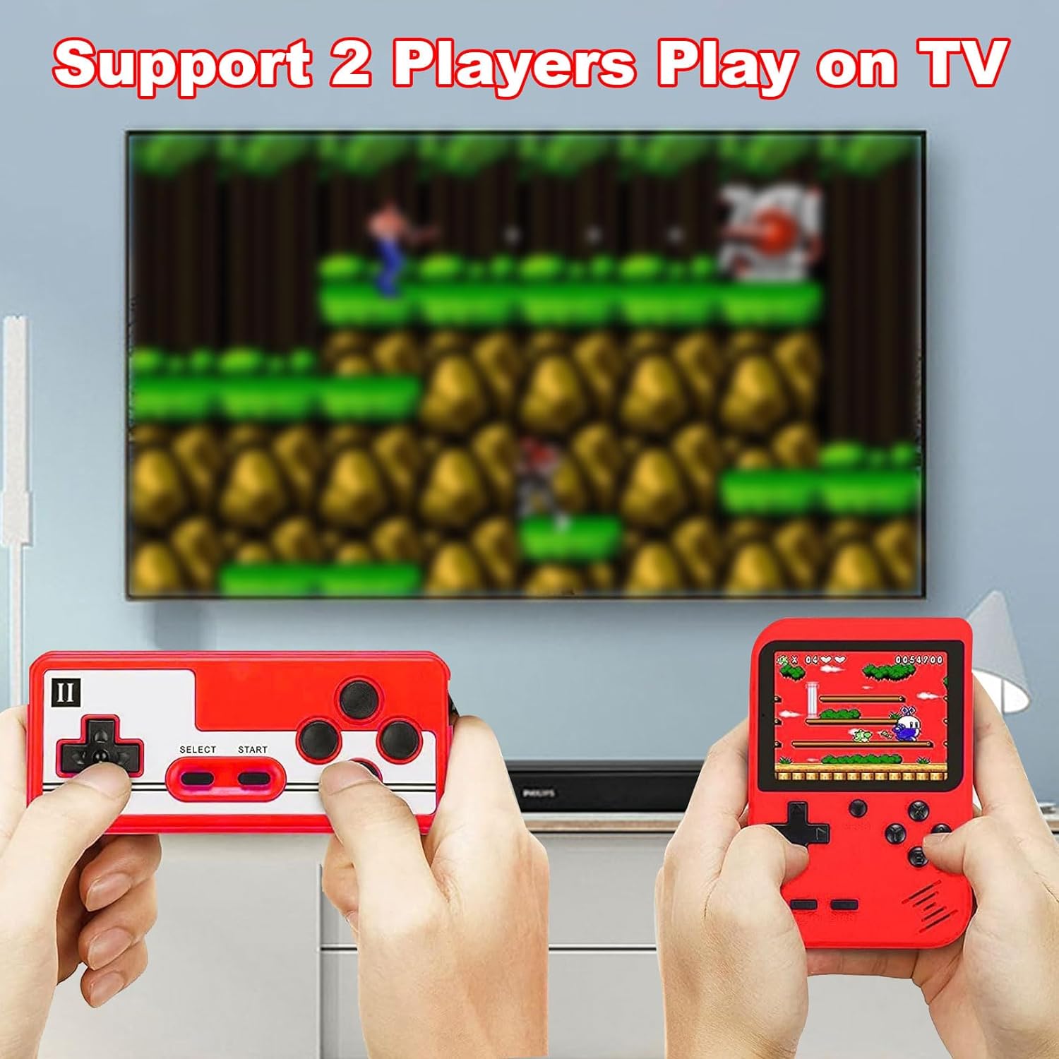 Handheld Game Console, Tiny Tendo 400 Games, Portable Retro Video Game Console - Cykapu