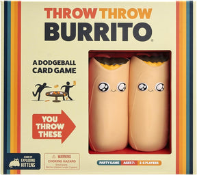Throw Throw Burrito by Exploding Kittens - A Dodgeball Card Game - Family-Friendly Party Games Cykapu