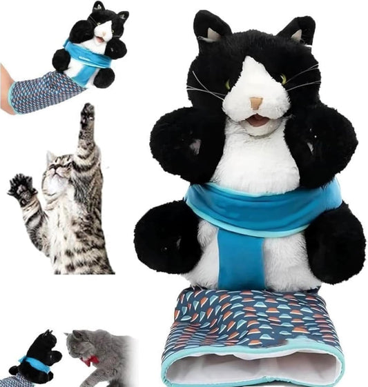 Cat Toy, Cat Wrestling Glove, Interactive Cat Toy, Hand Puppet Cat Cuddly Toy with Robust Padding, Cat Plush Doll, Cat Toy, Kitten Safe Playing